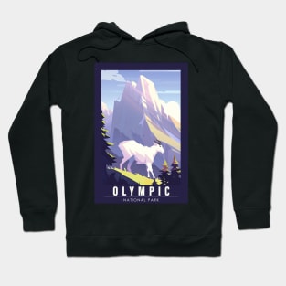 Olympic National Park Travel Poster Hoodie